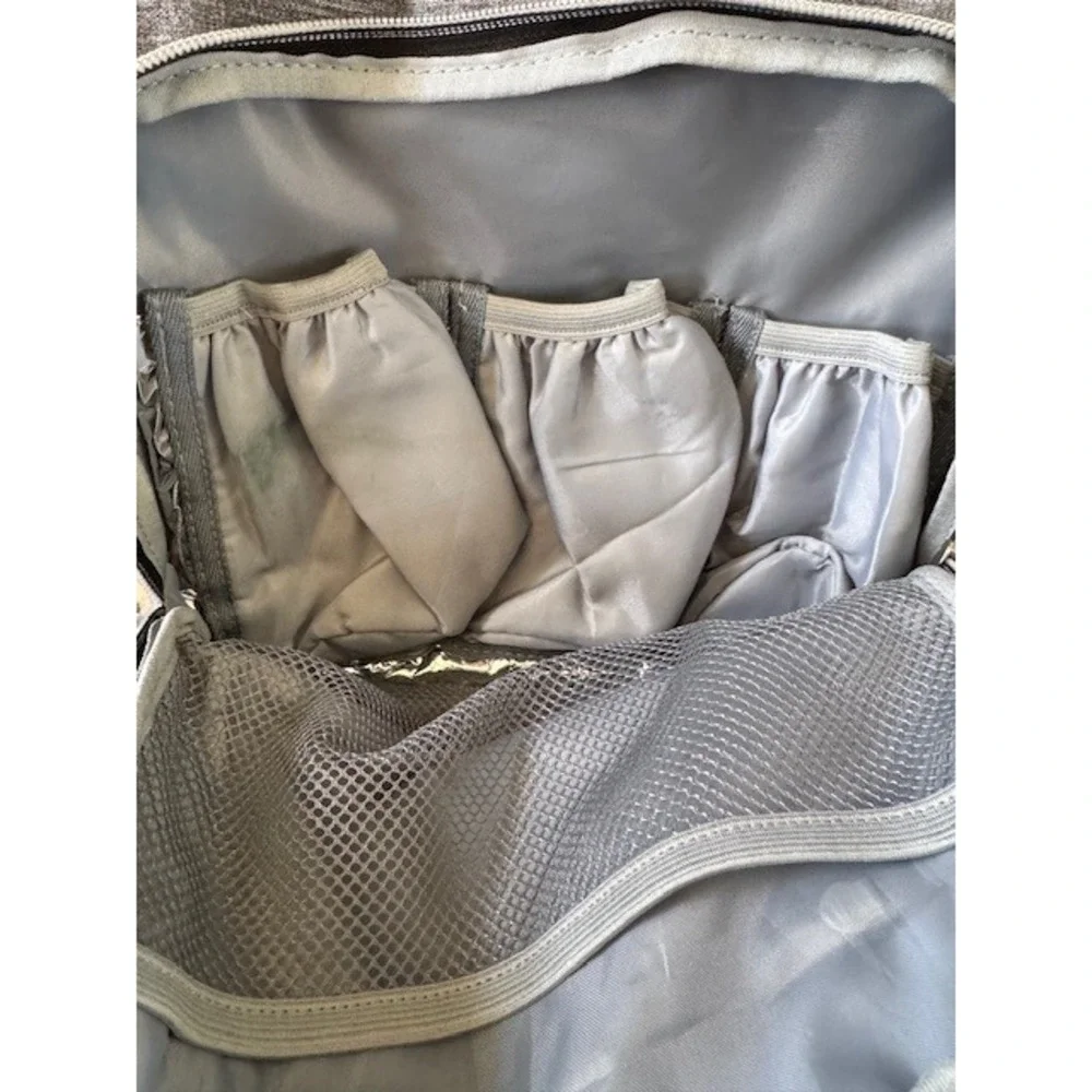 KeaBabies Gray Diaper Bag Backpack Multi-Function Travel Bag with Changing Pad